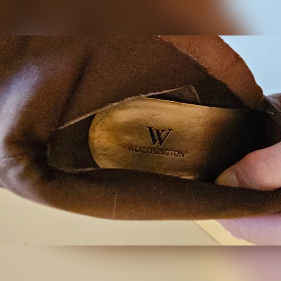 VINTAGE 90S LIKE NEW WORTHINGTON LEATHER BOOTIES SZ 10 lot 0007. - Picture 7 of 10